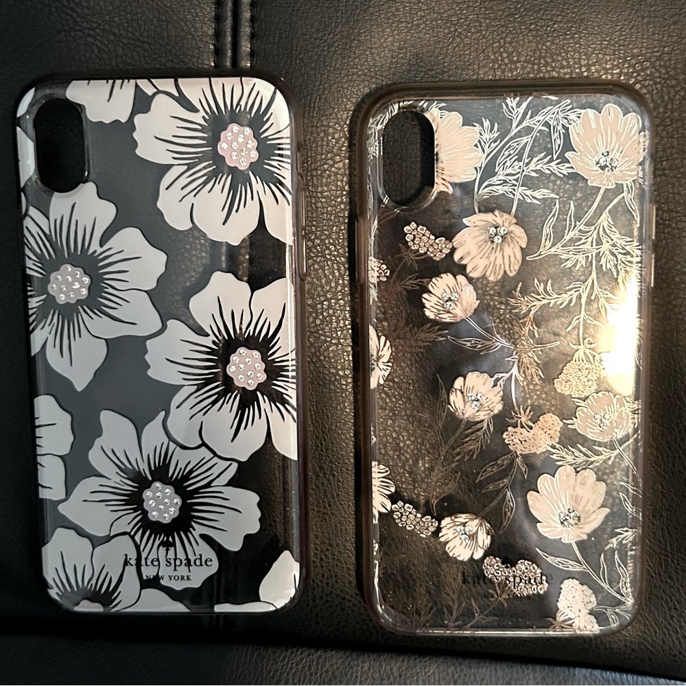 Like New Kate Spade PAIR OF  IPHONE XR Hardshell Protective Cases